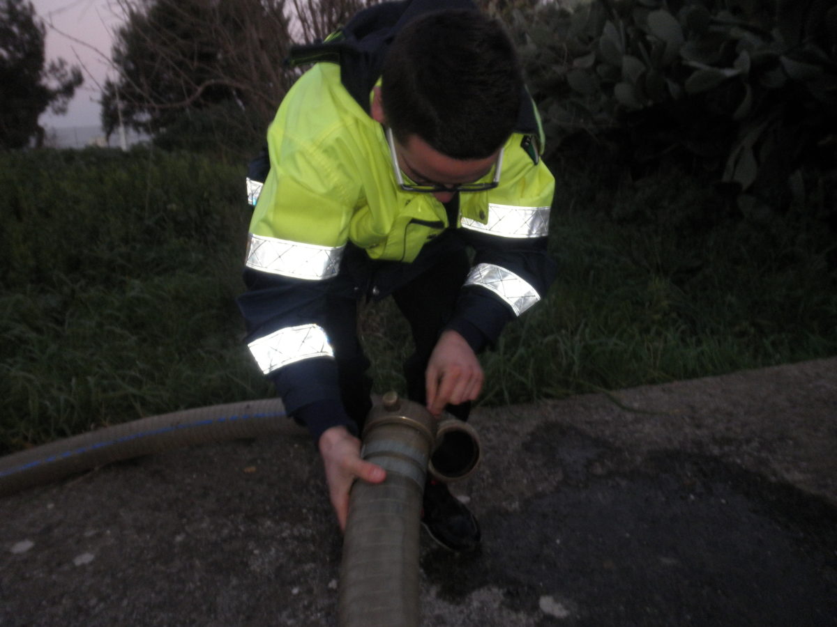 Anno 2011 – Esercitazione Idrogeologica presso VVF Castellaneta